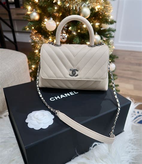 chanel handle bag 2021|Chanel bag with top handle.